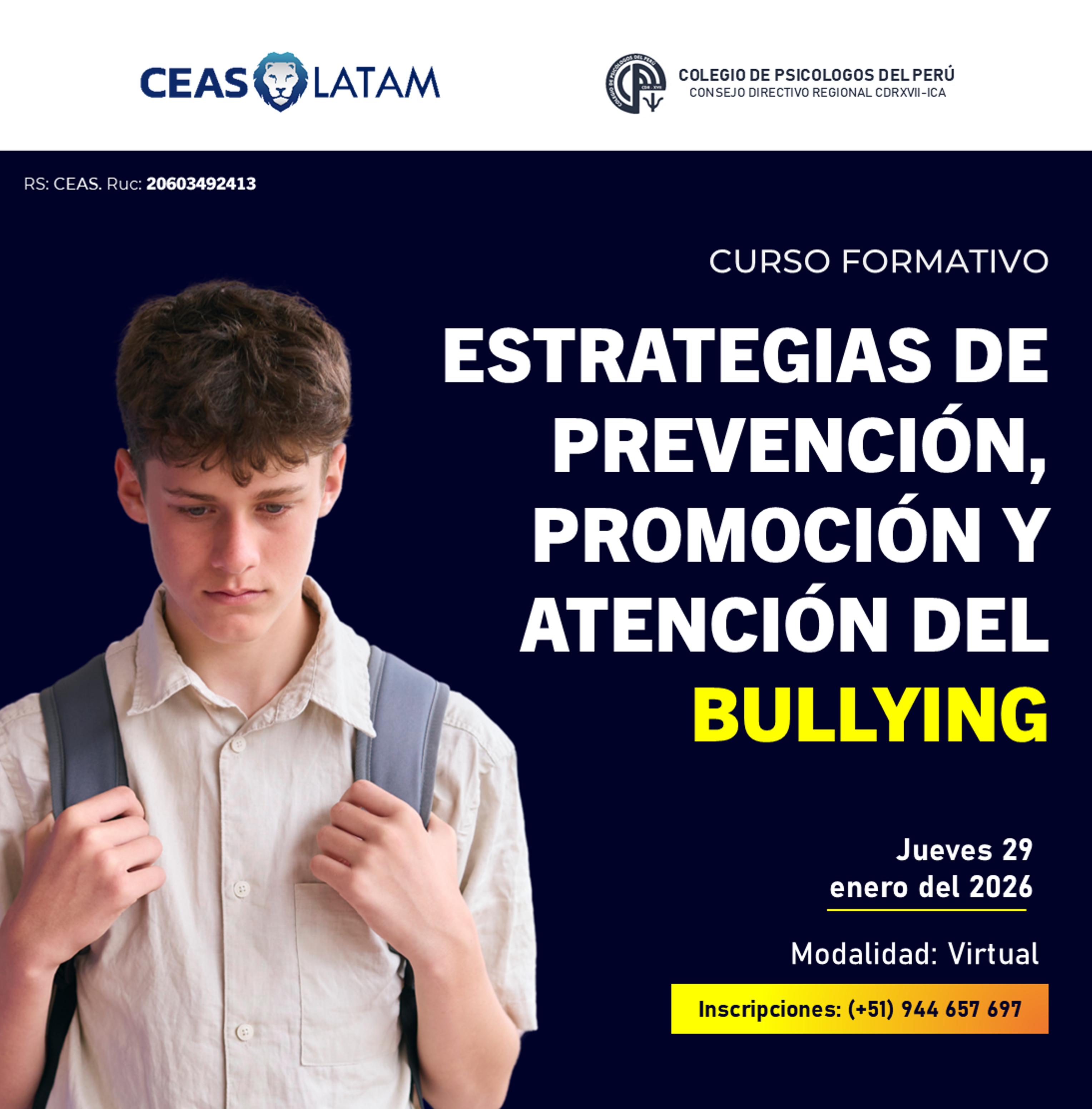 Course Image ESTRATEGIAS DE PROMOCIÓN, PREVENCIÓN Y ATENCIÓN DEL BULLYING - BLACK