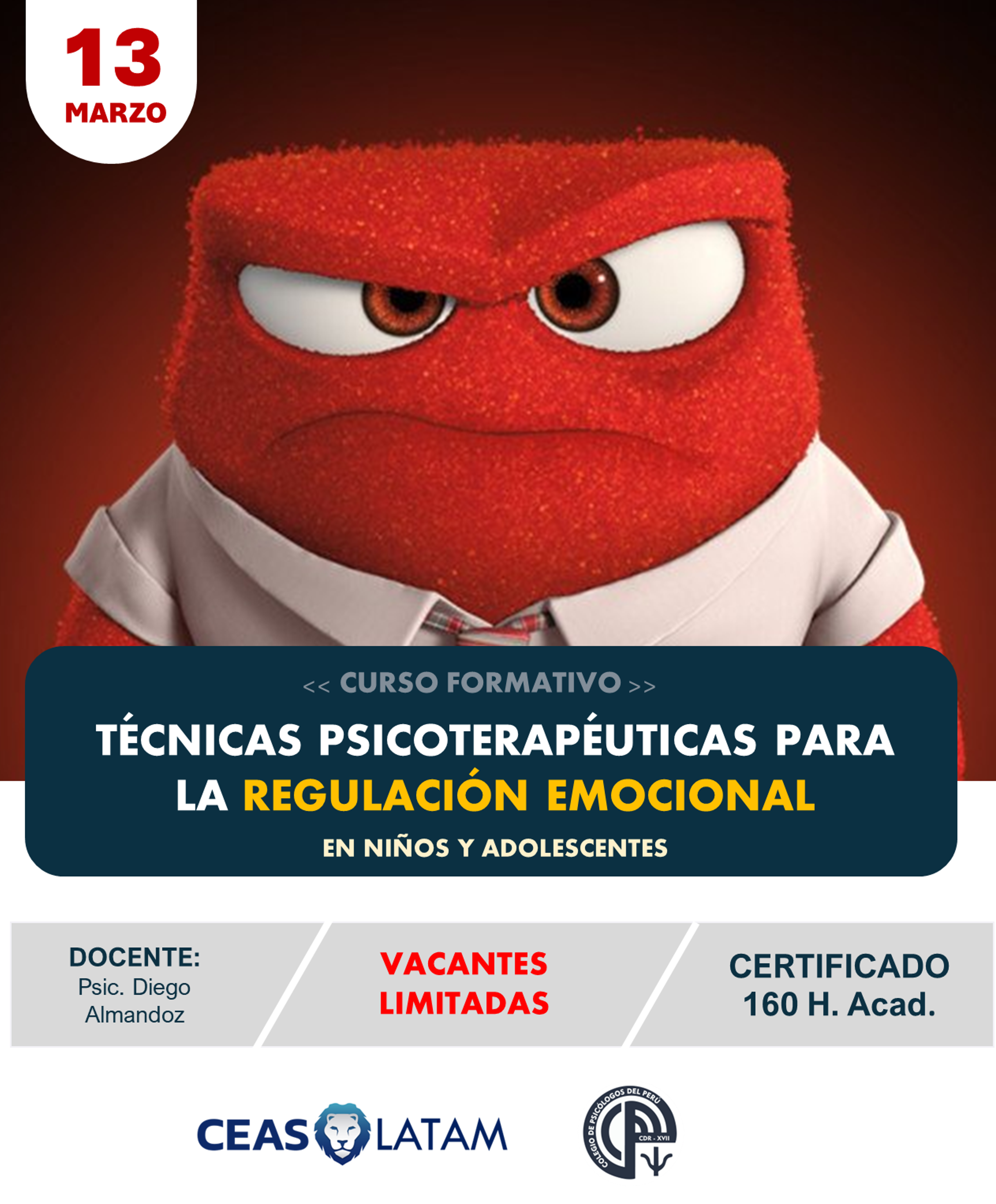 Course Image TÉCNICAS PSICOTERAPÉUTICAS PARA LA REGULACIÓN EMOCIONAL EN NNA - BECAS