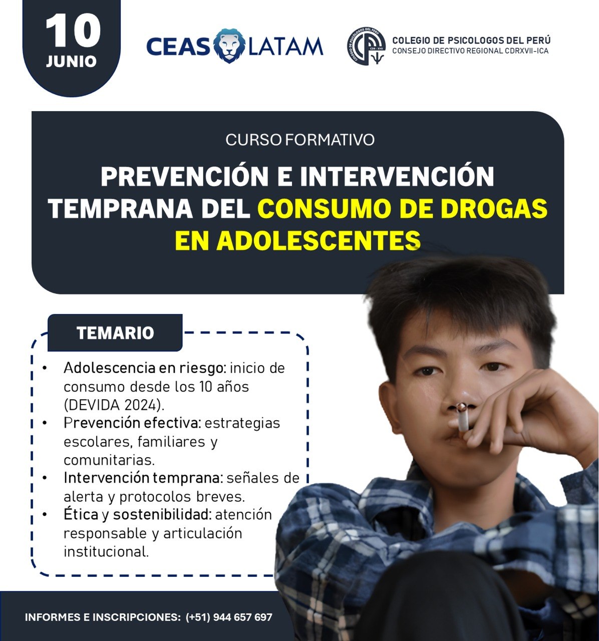 Course Image PREVENCIÓN E INTERVENCIÓN TEMPRANA DEL CONSUMO DE DROGAS EN ADOLESCENTES -PG