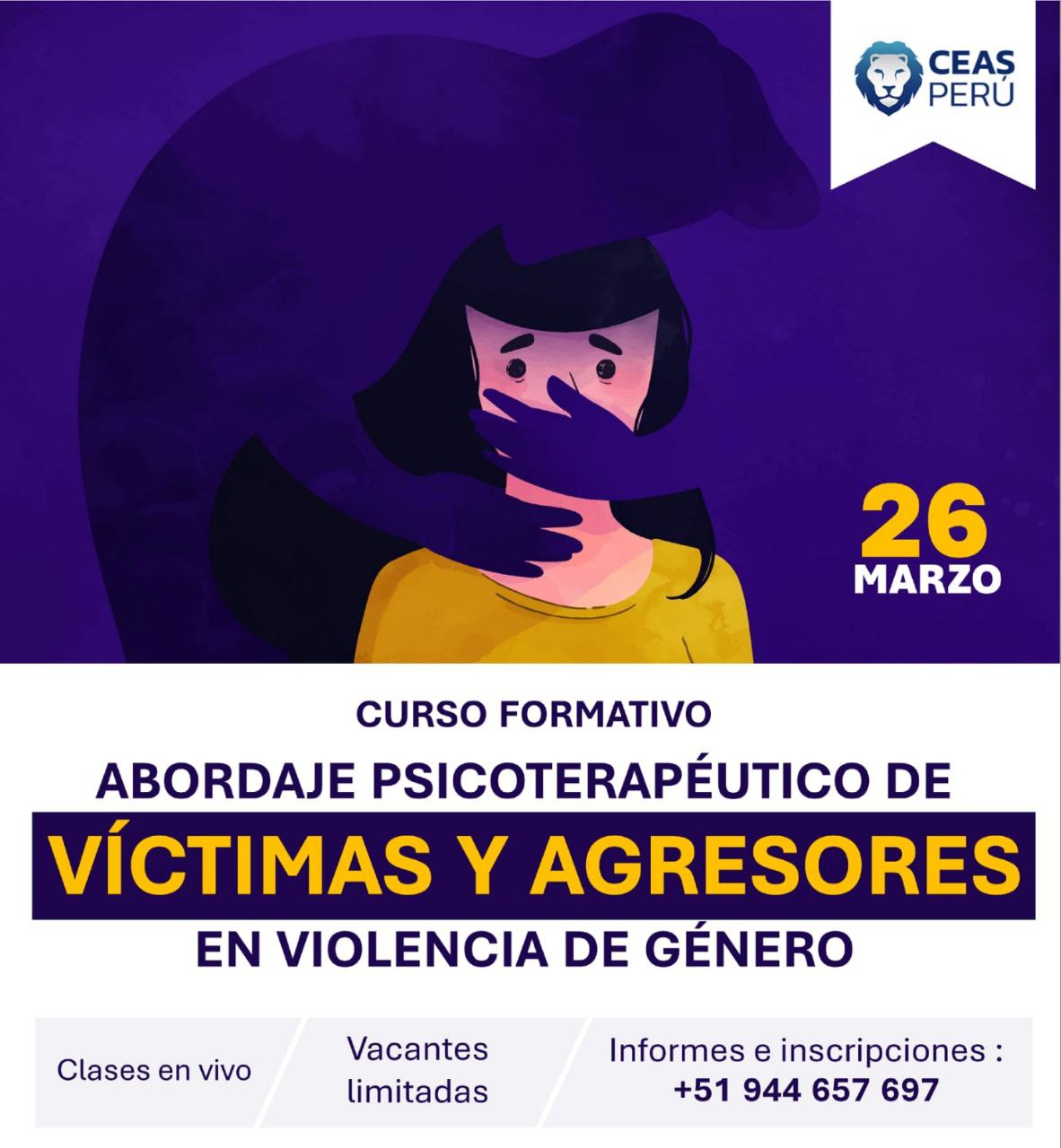 Course Image ABORDAJE PSICOTERAPÉUTICO DE VÍCTIMAS Y AGRESORES EN VG
