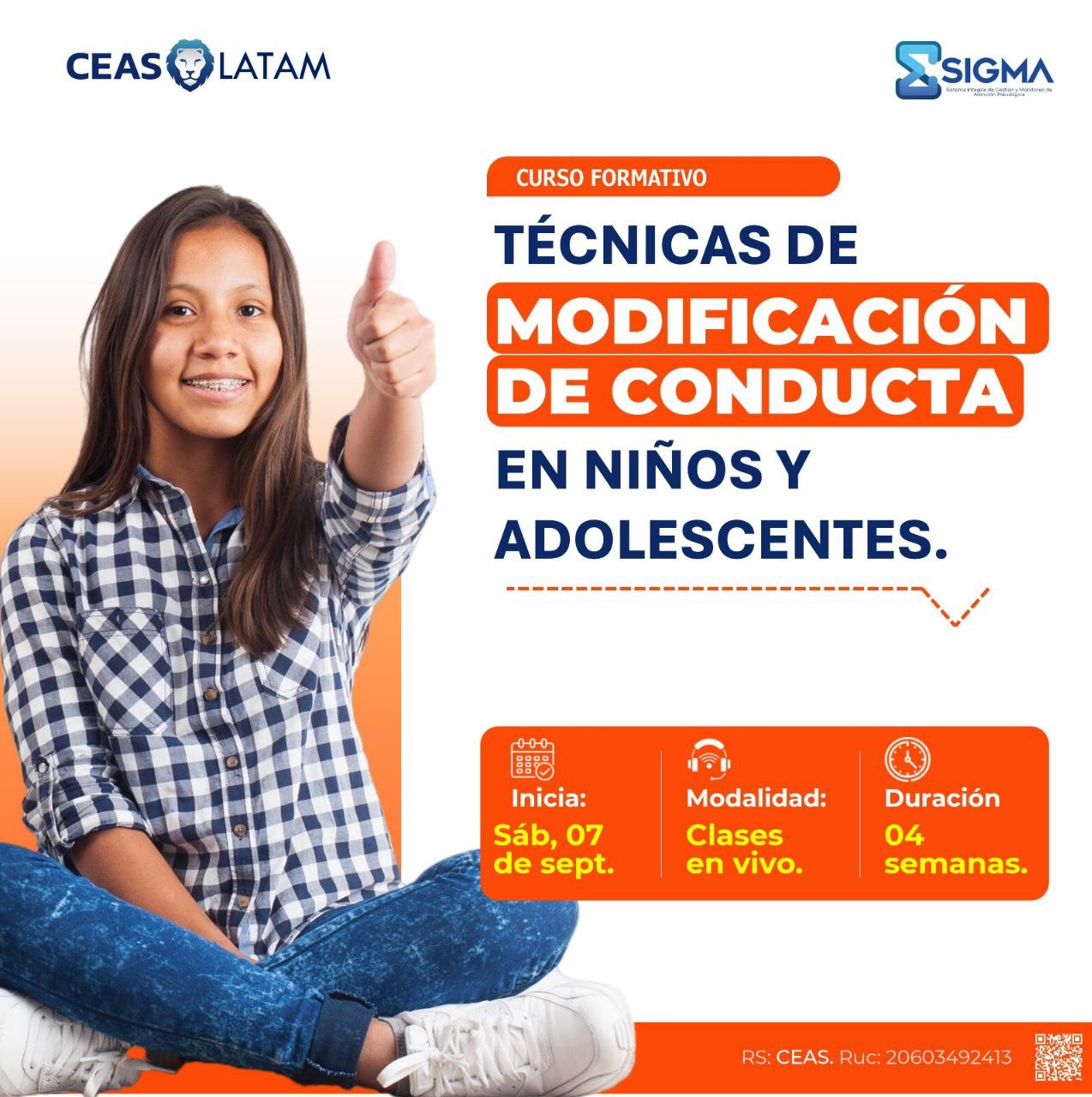 Course Image TÉCNICAS DE MODIFICACIÓN DE CONDUCTA - BECADOS